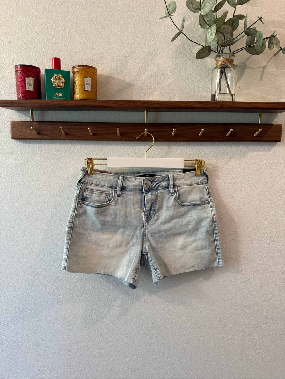 True Religion Light Blue Women's Denim Shorts